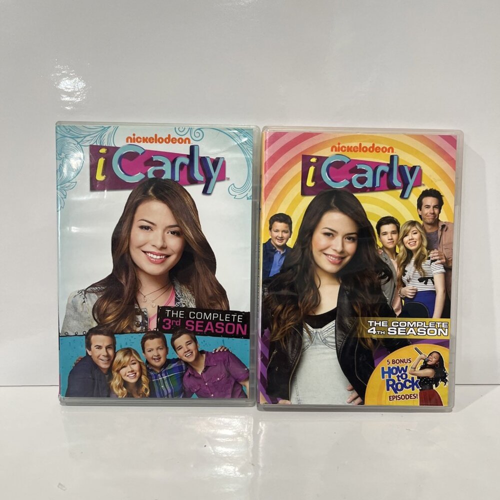 Nickelodeon iCarly DVD Lot Season 3 4 Complete OOP 2010 Region 1 Cosgrove Gibby